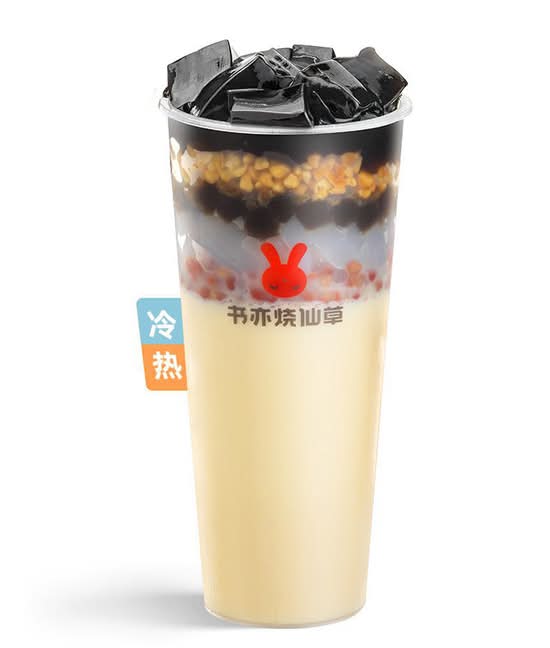 Signature Grass Jelly Milk Tea   / 招牌书亦烧仙草 ✅